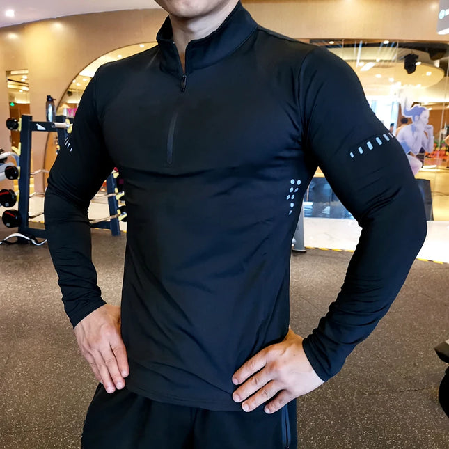 Men's Athletic Long Sleeve Compression Sweater