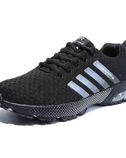 Men's Breathable Shock Absorbing Running Sneakers - Lightweight Athletic Shoes