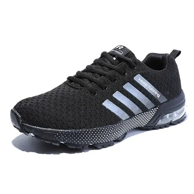 Men's Breathable Shock Absorbing Running Sneakers - Lightweight Athletic Shoes