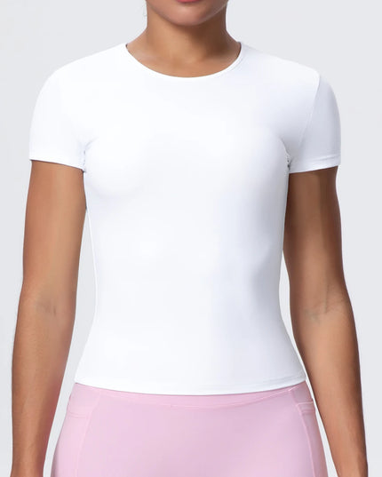 Women's Workout T-Shirt - Quick-Drying, Breathable, Slim Fit