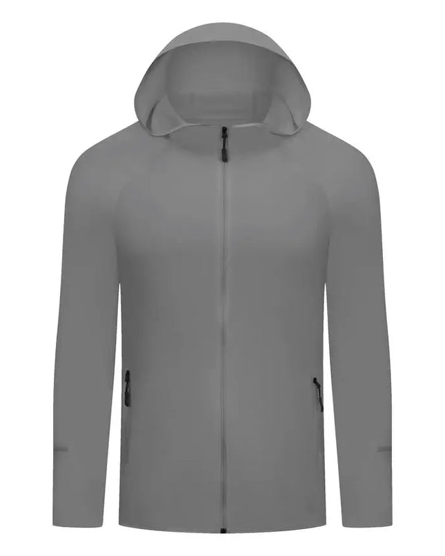 Men's Lightweight Quick-Dry Breathable Hooded Running Jacket