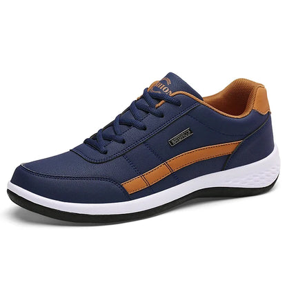 MAEDEF Men’s Waterproof Faux Leather Sneakers