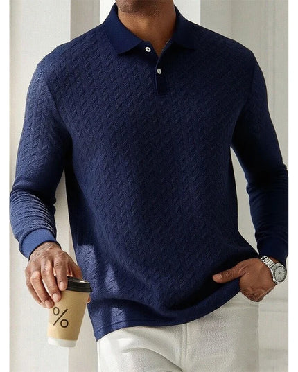 Men's Long Sleeve Button-Up Sweater - Stylish, Comfortable Knit