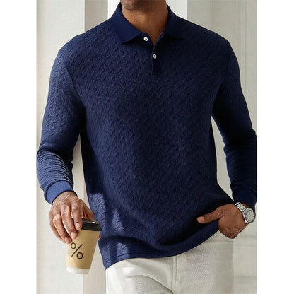 Men's Long Sleeve Button-Up Sweater - Stylish, Comfortable Knit