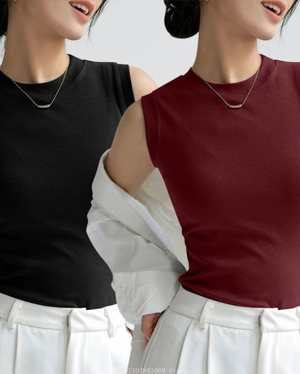 Women's Vest with Round Neck – Comfortable & Stylish Women's Tank Top