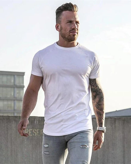 Men's Short Sleeve Fitness Compression T-Shirt - Various Colors