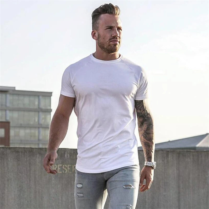 Men's Short Sleeve Fitness Compression T-Shirt - Various Colors