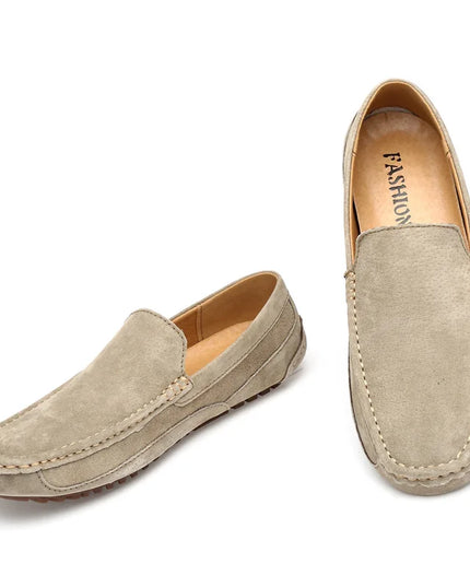 Men's Genuine Suede Slip-On Shoes