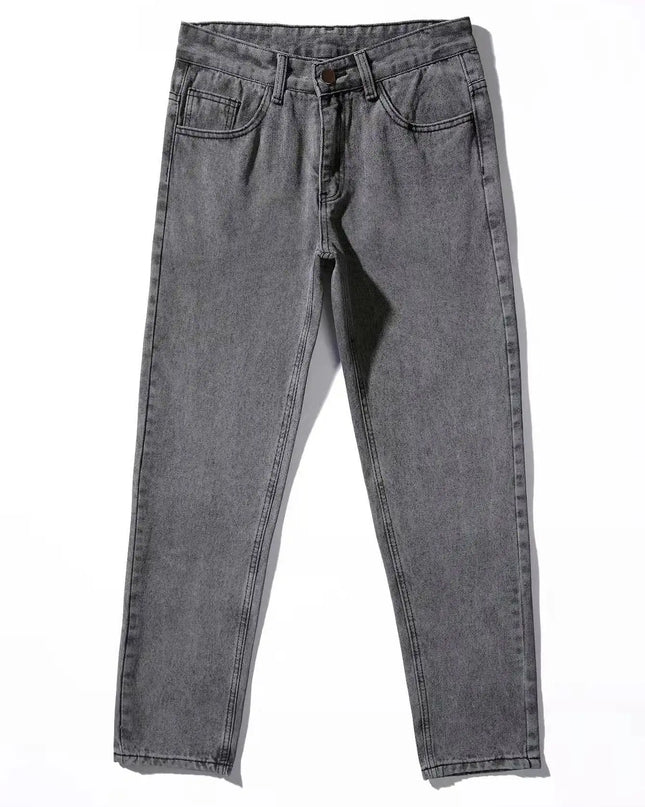 Casual Men's Straight Fit Stretch Denim Jeans