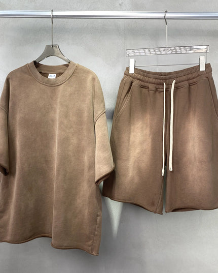 Men's Two-Piece T-Shirt and Shorts Set - Available in Single