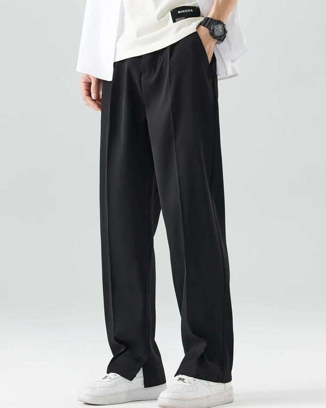Men's Korean Style Straight Loose Wide Leg Casual Pants