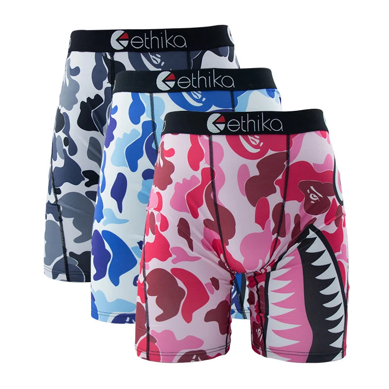 ETHIKA Men's 3-Piece Hipster Underwear Set – Comfortable & Stylish Men's Briefs Pack