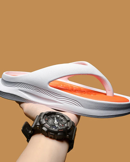 Stylish Men's Height-Increasing Flip-Flops - Comfortable Soft Slippers for Men