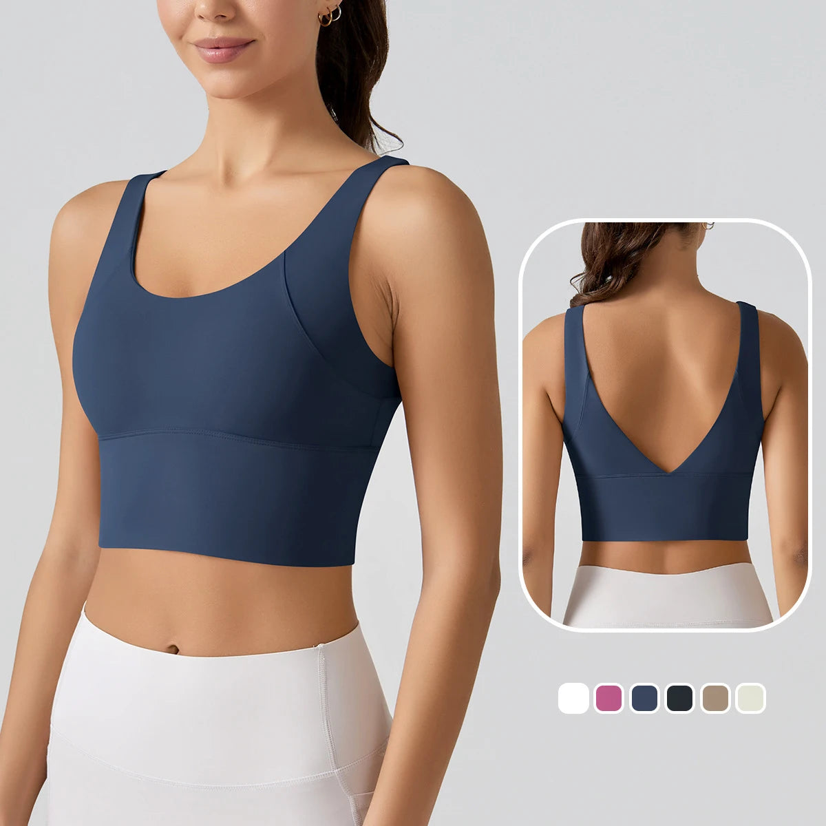 Women's Push-Up Sports Bra for Fitness, Running, and Gym Activities