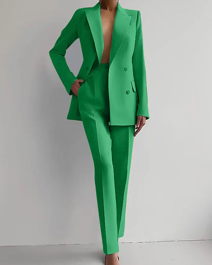 Women's Two-Piece Blazer and Pants Set