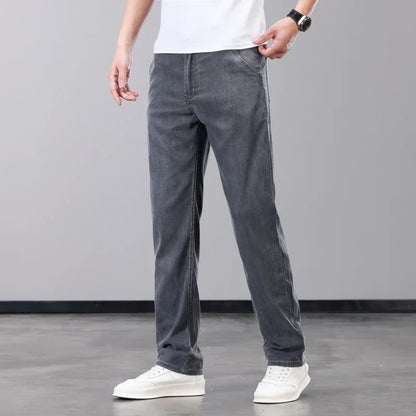 Slim Fit Men’s Jeans with Lyocell Fabric – Soft, Breathable, and Comfortable Straight Leg Denim Pants
