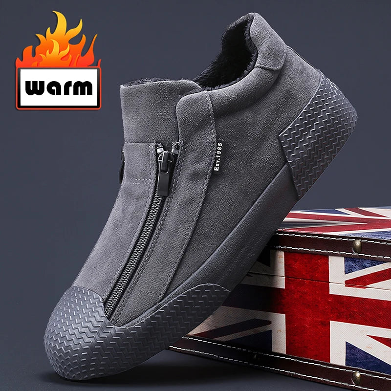 Men's High-Top Canvas Sneakers | Casual & Comfortable Footwear for Men