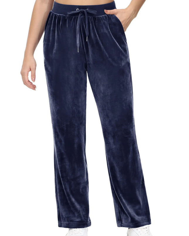 Women's Fleece Jogger Sweatpants with Drawstring and Elastic Waist