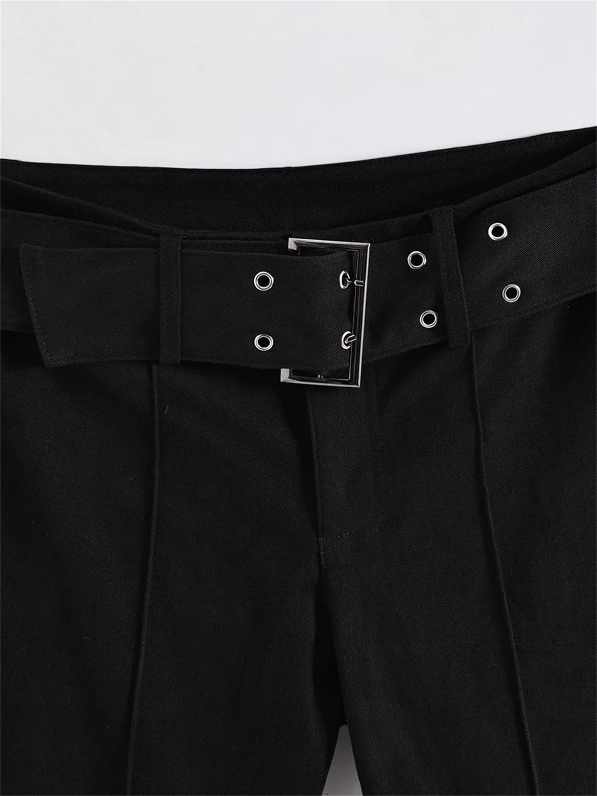 Women's High Waist Flared Pants - Long Slim Fit Trousers