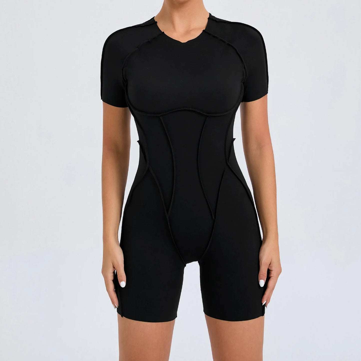 Women's Short Sports Jumpsuit - Gym & Workout Jumpsuit for Women