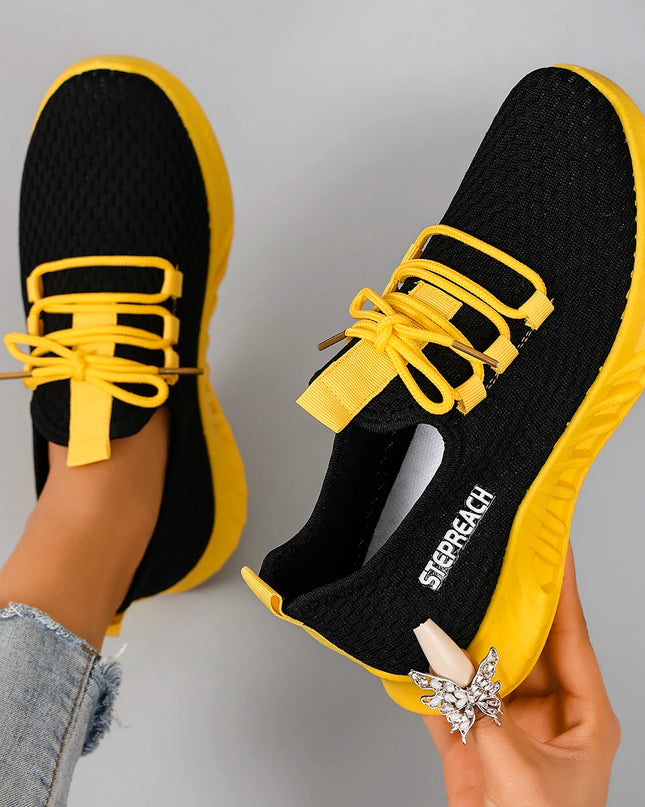 Women's Breathable Mesh Flat Sneakers