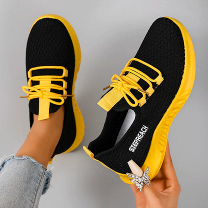 Women's Breathable Mesh Flat Sneakers