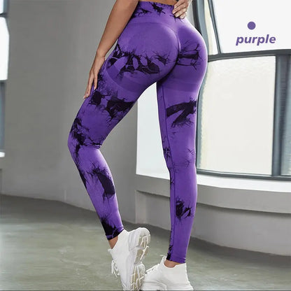 High-Waisted Women's Seamless Leggings - Scrunch Butt Lifting Elastic Yoga Pants