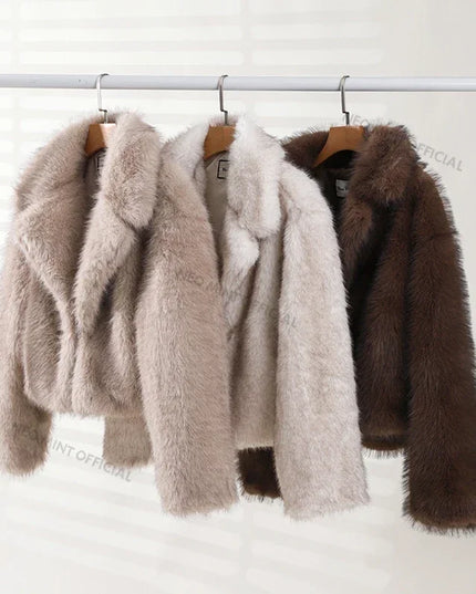 Women's Luxury Faux Fur Coat