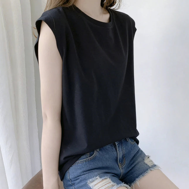 Women's Loose Sleeveless Tank Top - Casual Fit Vest