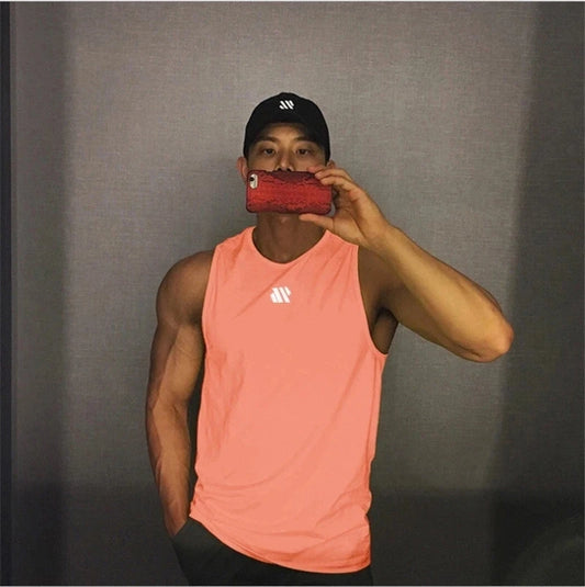 Men's Breathable Mesh Fitness Sleeveless Tank Top