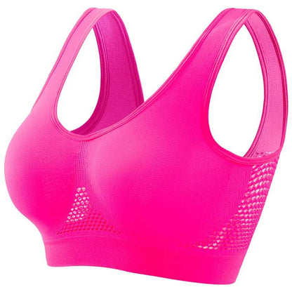 Women's Breathable Sports Bra with Soft Push-Up Support