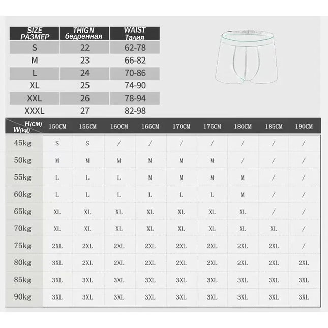 6Pieces  Men's Underwear   Boxer Shorts   Cotton Breathable Men's Underwear M-3XL