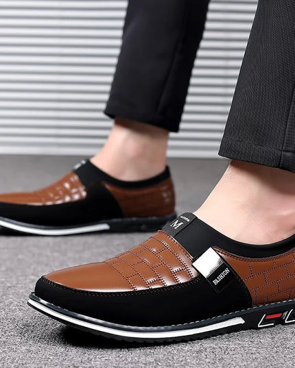 Men's Comfortable Faux Leather Slip-On Shoes