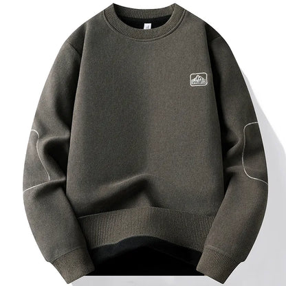 Men's Fleece-Lined Sweater - Warm, Comfortable Men's Pullover