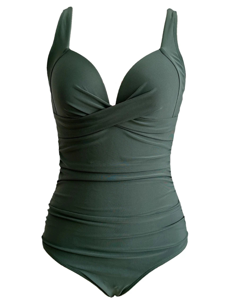 Elegant Ruched One-Piece Swimsuit for Women