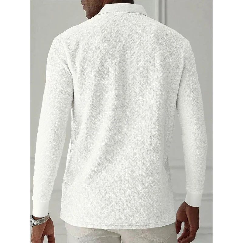 Men's Long Sleeve Button-Up Sweater - Stylish, Comfortable Knit