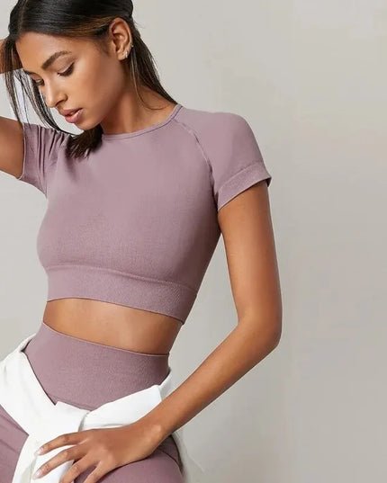 Women's Low-Cut Compression Activewear T-Shirt