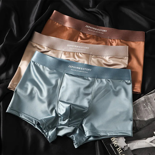 Men's Bright Soft Boxer Underwear - 1pc & 3pc Pack Options