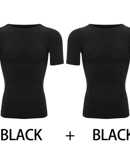 1/2 Piece Men's Body Shaper T-Shirt
