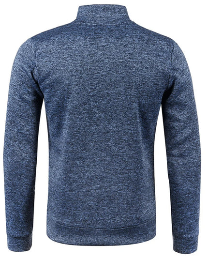 Men's Long Sleeve Zipper Knit Sweater Jacket - Various Colors