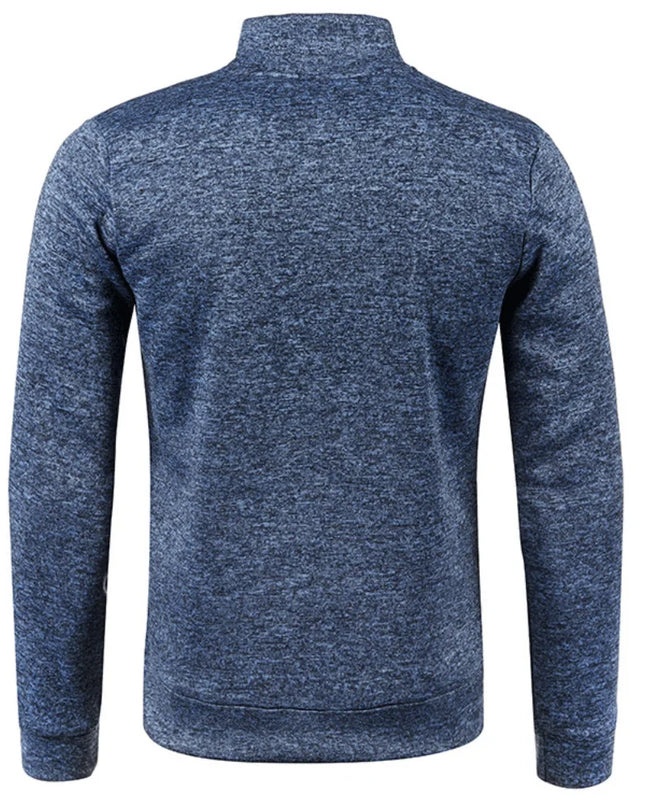 Men's Long Sleeve Zipper Knit Sweater Jacket - Various Colors