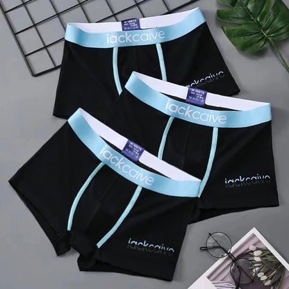 3-Pack Men's Cotton Boxer Briefs - Breathable & Comfortable - Mixed Colors