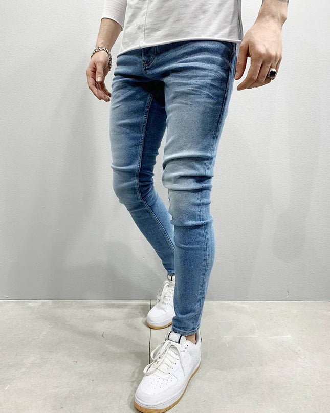 Men's Slim Fit  Jeans -  Casual Skinny Pants - Various Colors