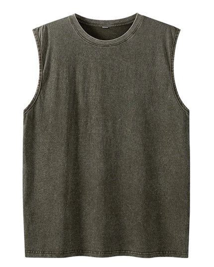 Men's Loose-Fit Cotton Tank Tops - Breathable Summer Sleeveless Vest for Men