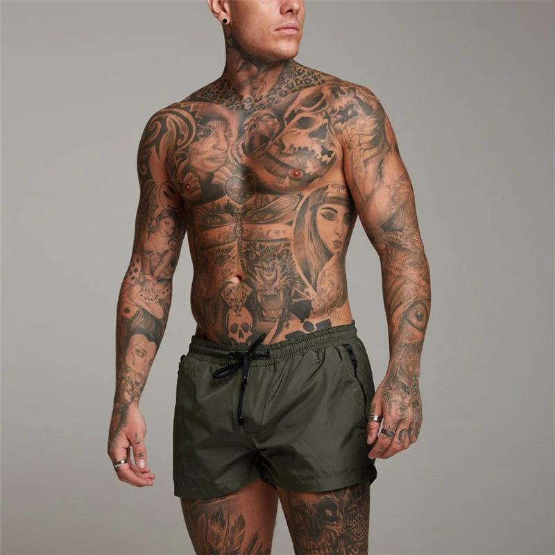 Men's Breathable Quick-Dry Thin Zip Pocket Shorts