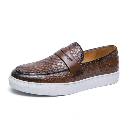 Men's Authentic Leather Dress Loafers