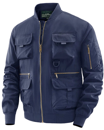 Men's Multi-Pocket Waterproof Windbreaker Tactical Jacket