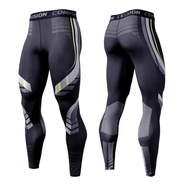 Men's Athletic Compression Pants for Sports and Training