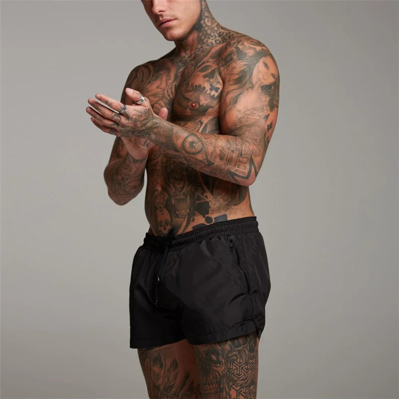 Men's Breathable Quick-Dry Thin Zip Pocket Shorts