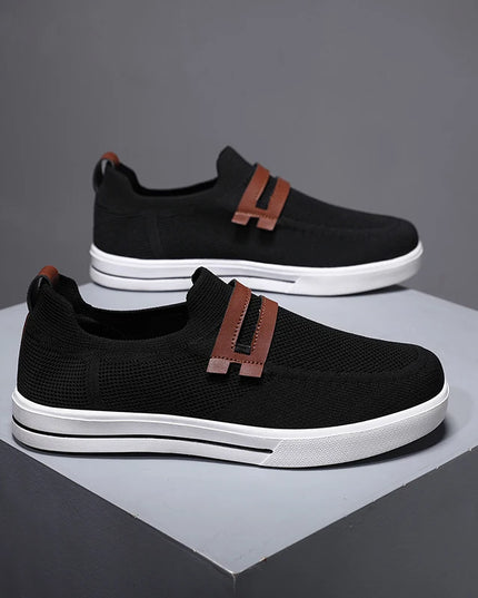 Men's Lightweight Mesh Breathable Casual Sneakers - Soft Sole Comfort Footwear